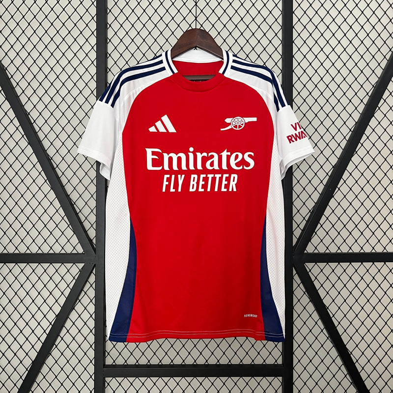 CAMISA LANÇAMENTO DO ARSENAL 24/25 VERMELHO E BRANCO