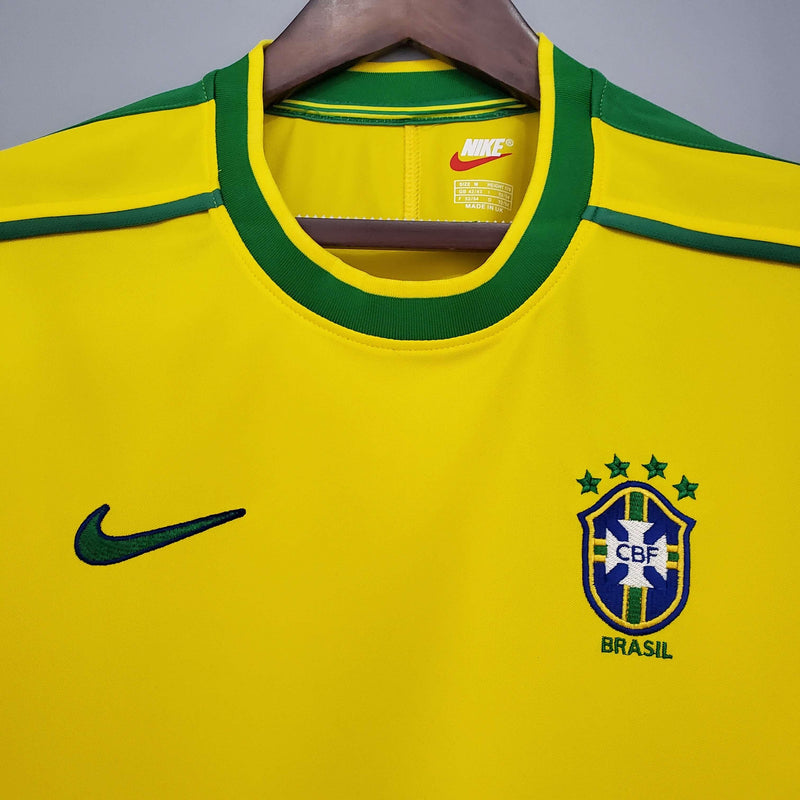 Camisa Retrô Seleção Brasil 1998/98 Home