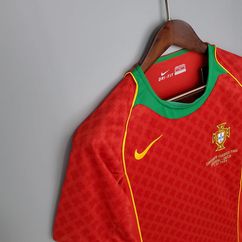 Camisa Retrô Seleção Portugal 2004/04 Home