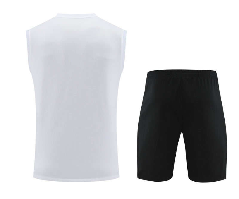 Kit Treino PSG 23/24 Nike - Branco e Preto