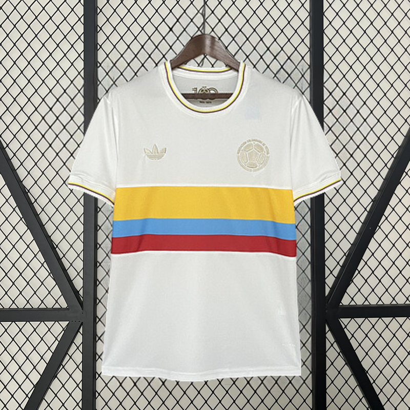 CAMISA DA SELEÇÃO DA COLOMBIA 2024 EDIÇÃO ESPECIAL 100 ANOS