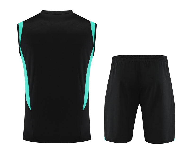 Kit Treino Manchester United 23/24 Adidas - Preto