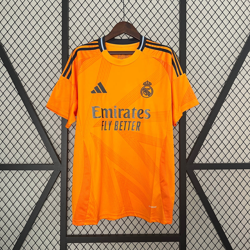 CAMISA LANÇAMENTO DO REAL MADRID 24/25 LARANJA