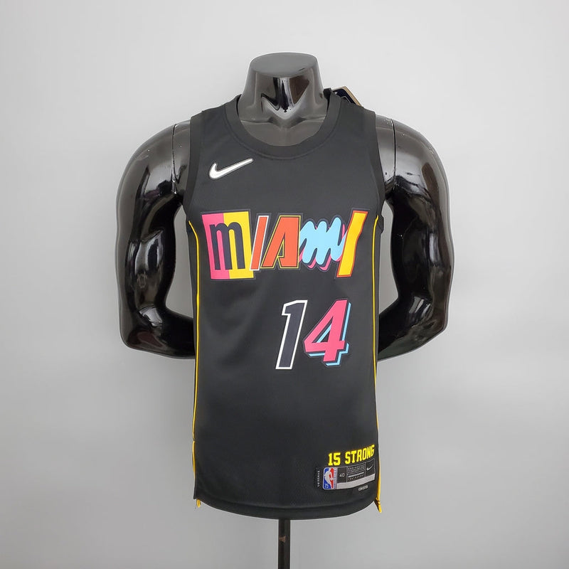 Regata Miami Heat Masculina - Preta